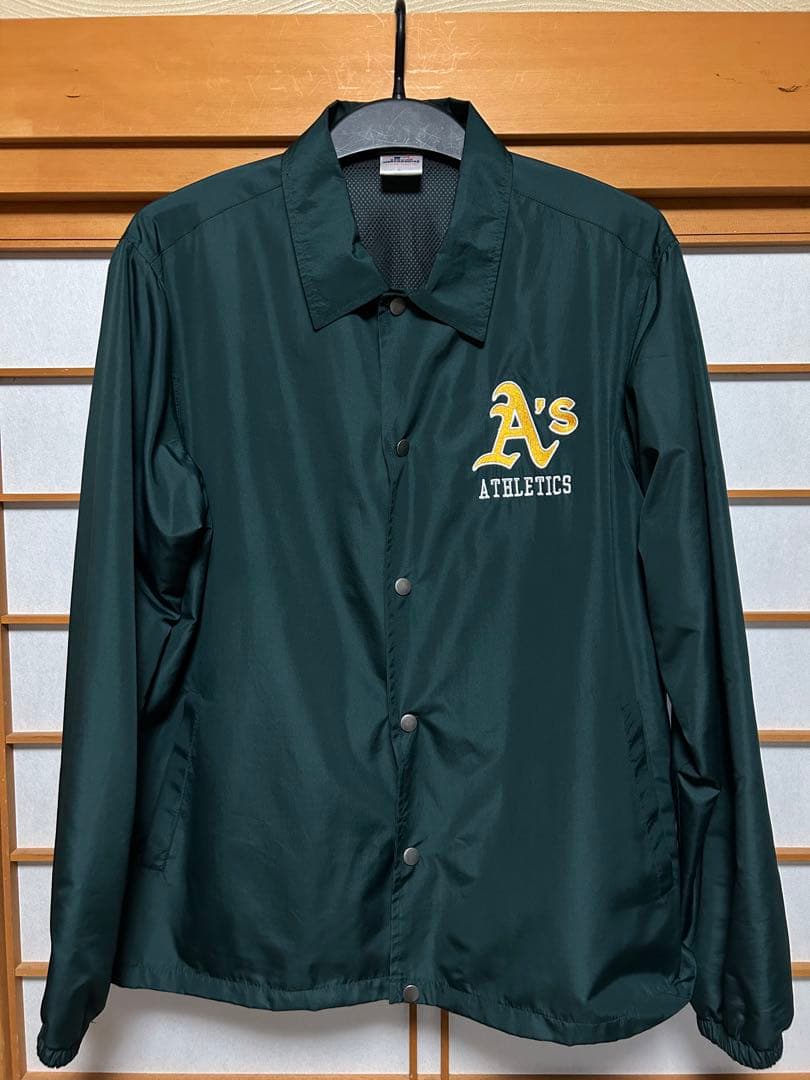 Athletics A's ジャケット ダークグリーン