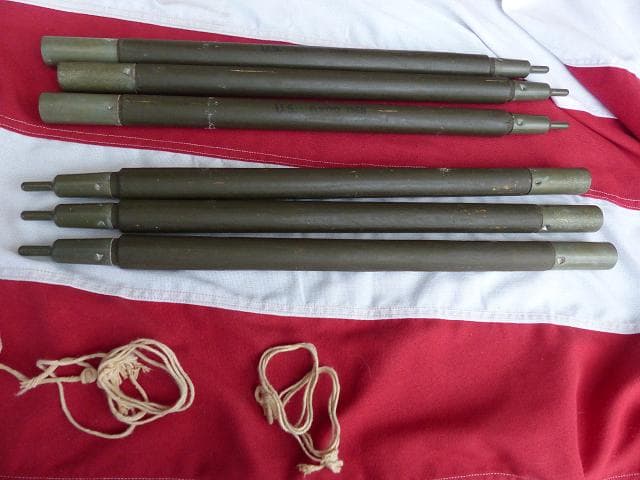 1968” 米軍実物 ナム戦 デッド!　テントポール　6本セット 軍幕 316