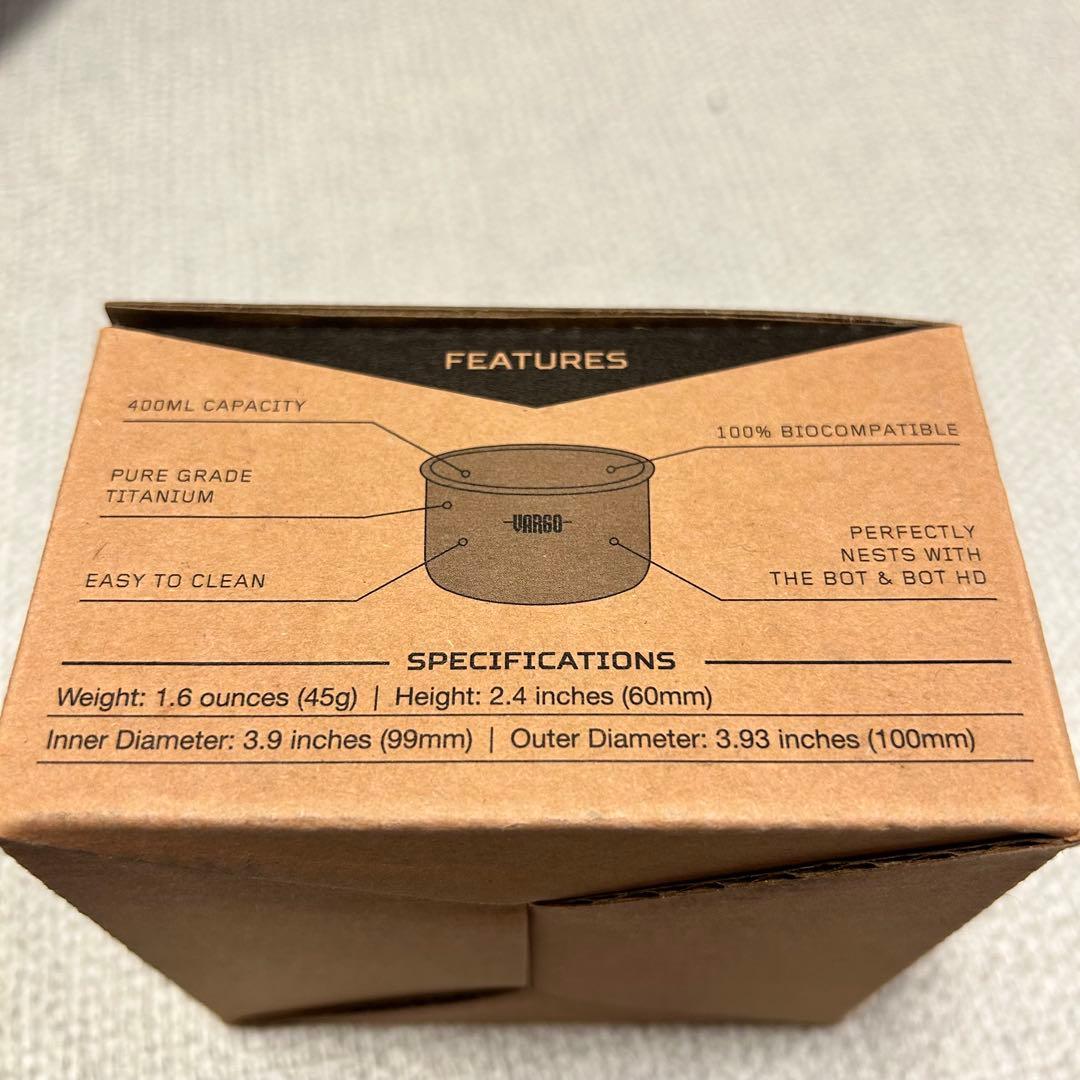 新品　チタン製　Vargo BOT HDとBOT BOWLのセット