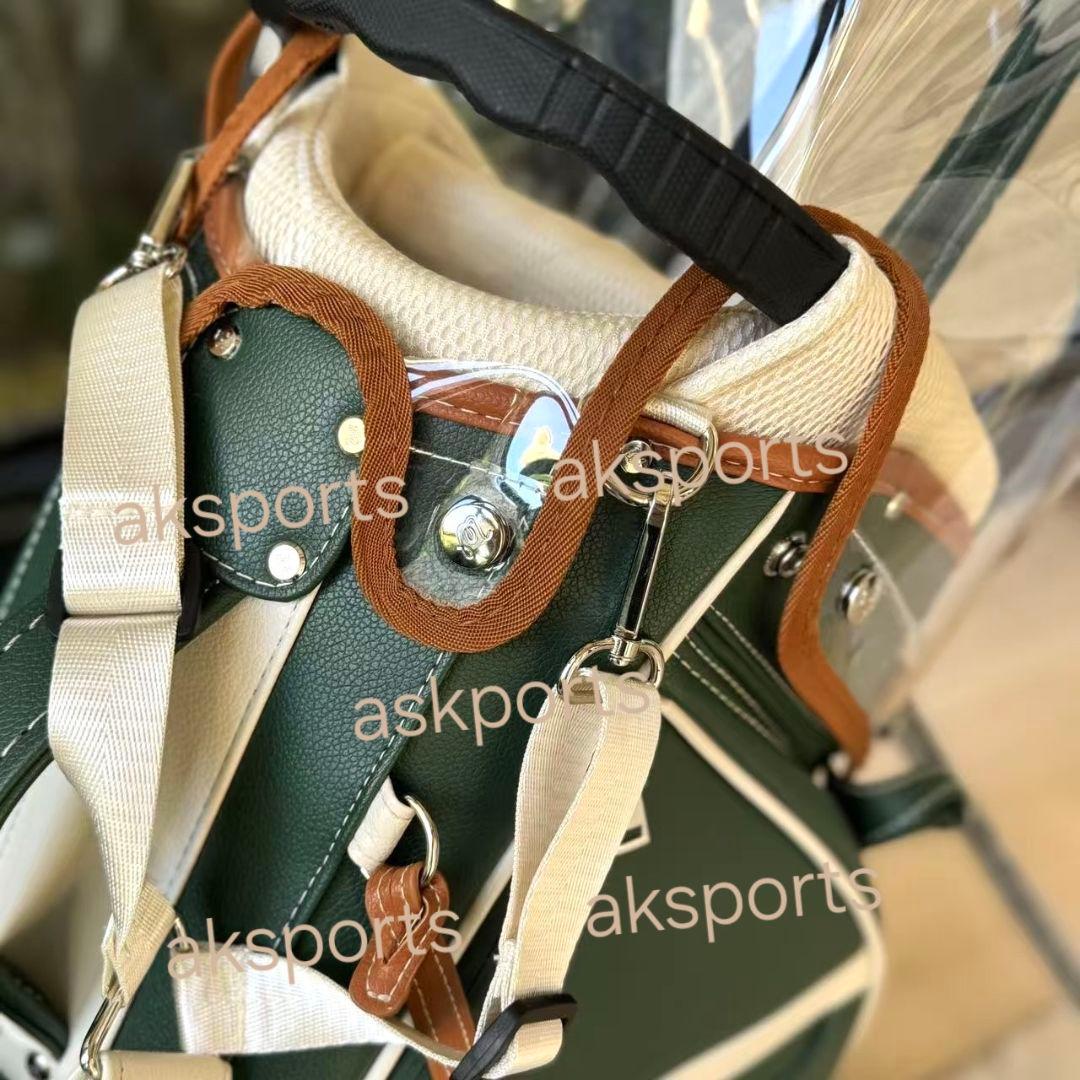 再入荷★マルボンゴルフ　キャディバッグ スタンドバッグ　グリーン/ホワイト