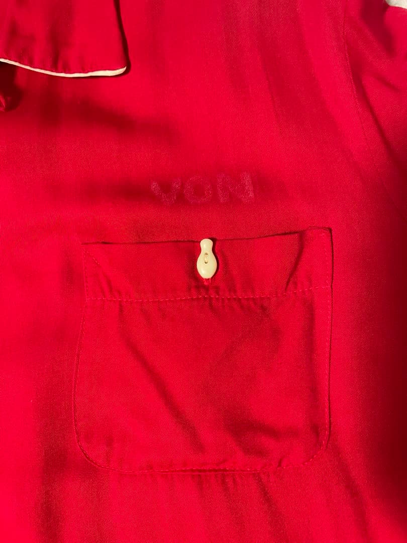 50s ヴィンテージボウリングシャツ　レーヨンギャバ