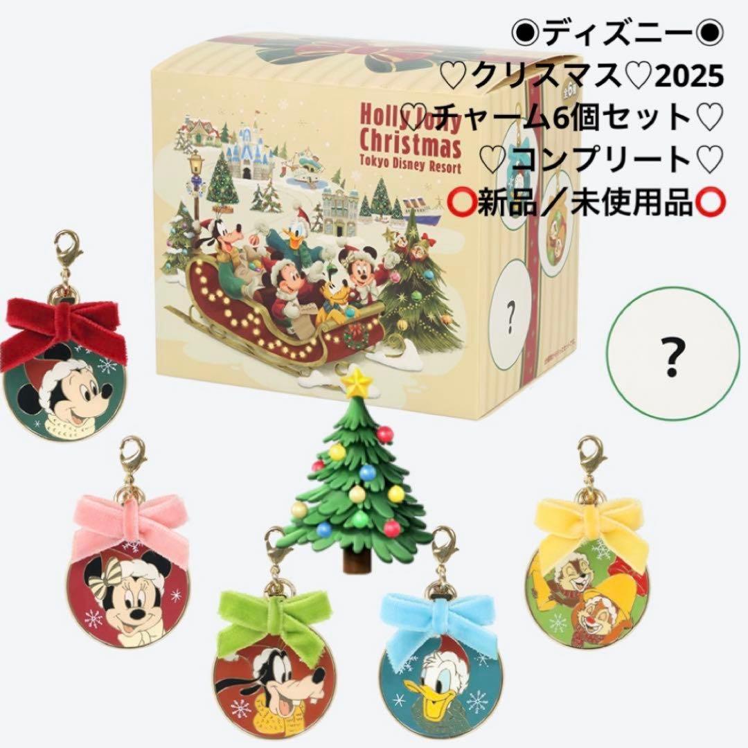 専用♡ディズニー♡クリスマス♡2025♡チャーム6個セット♡新品／未使用品♡