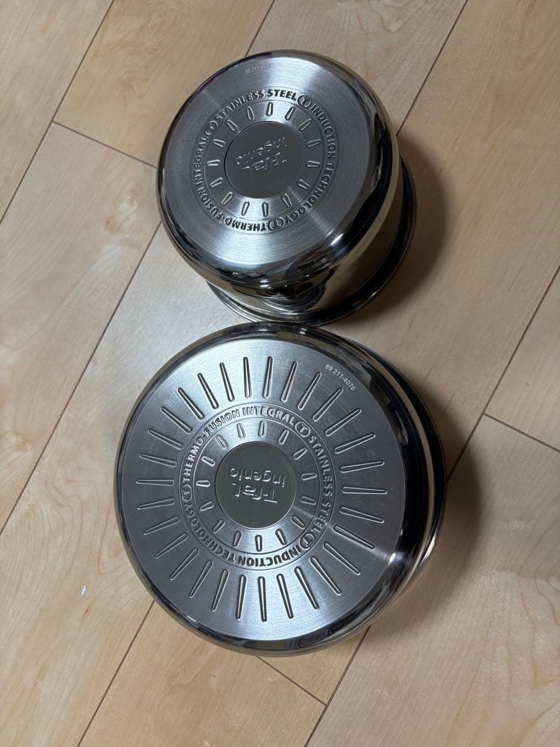 Tefal ステンレス　鍋・蓋　7点セット