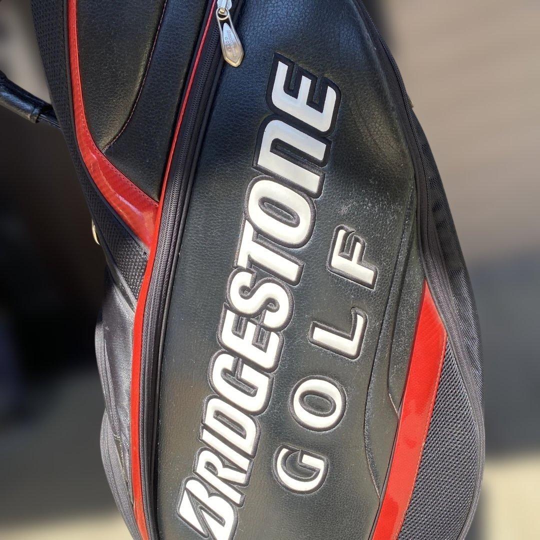 BRIDGESTONE GOLF キャディバッグ 黒と赤