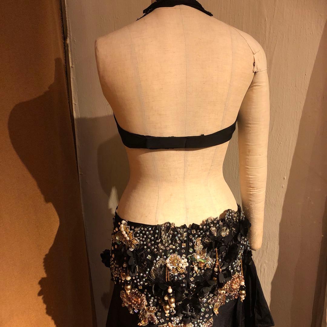ベリーダンスドレス黒Hanan