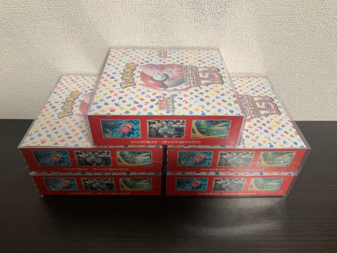 【新品未開封】ポケモンカード 151シュリンク付き 5BOX