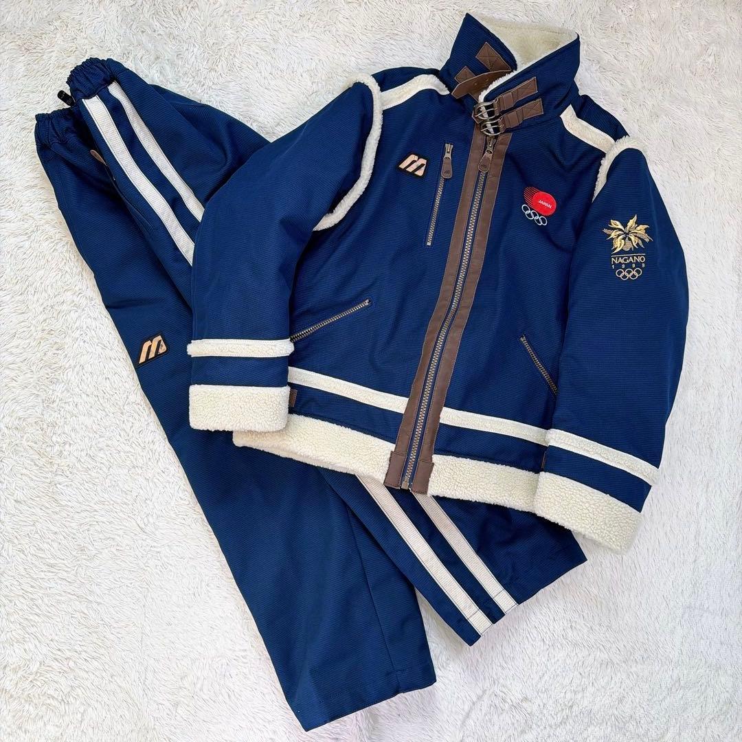 【美品】MIZUNO ミズノ　長野オリンピック　ムートン　上下セット　Sサイズ