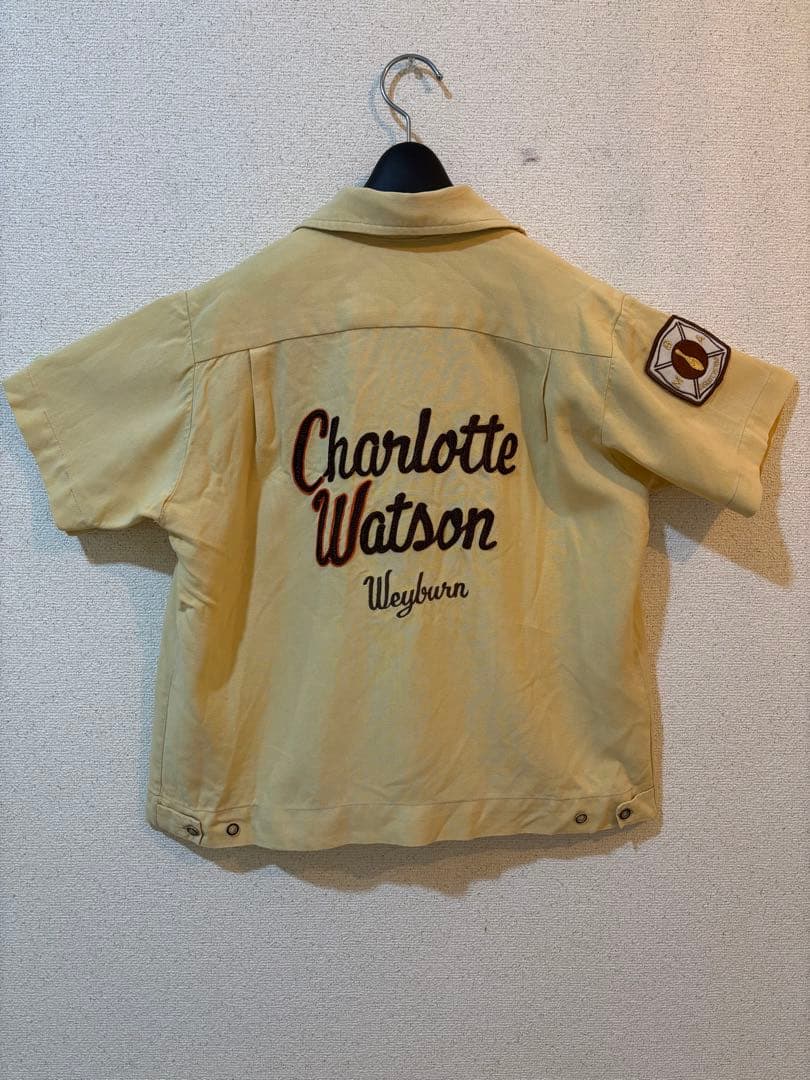 【60s】Charlotte Watsonボウリングシャツ ビンテージ