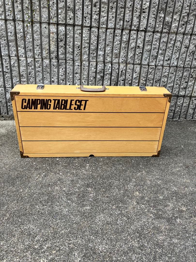 ヴィンテージ　キャンプテーブルセット　camp