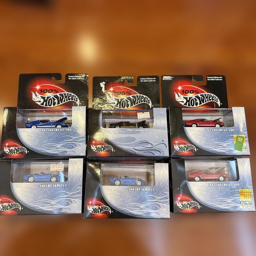No264. 100％ホットウィール　SHELBY 6台セット