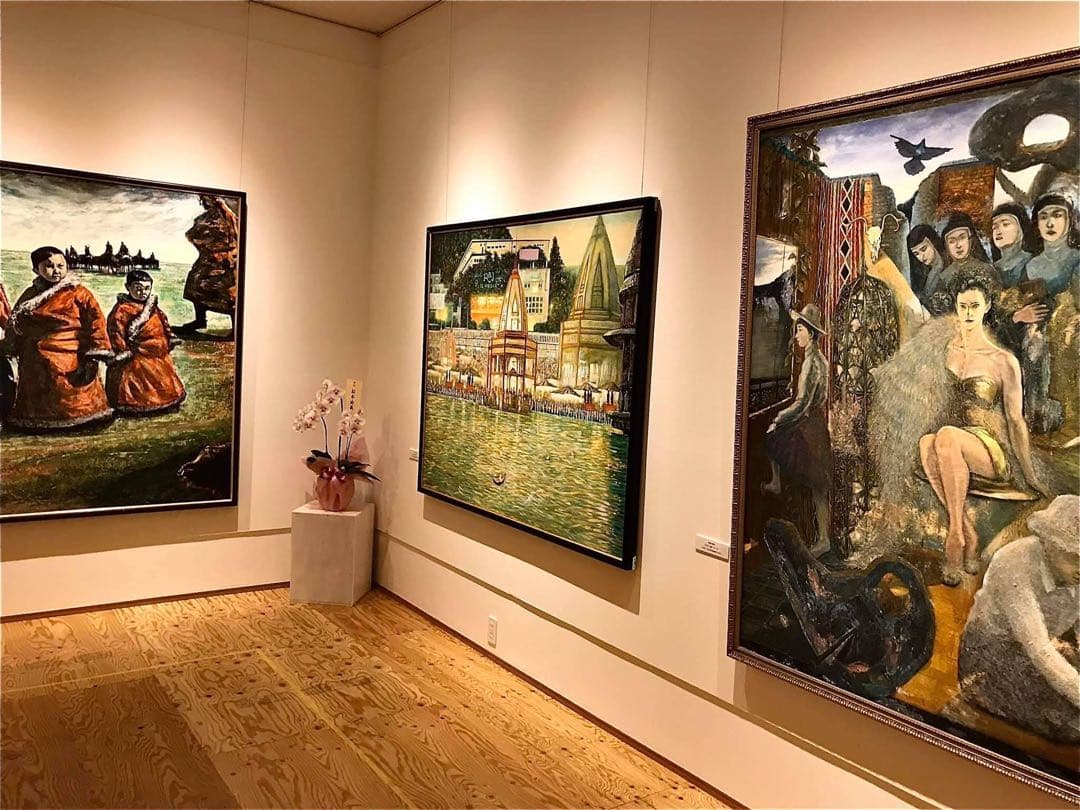 水彩画 花瓶の花 田村誠司「無題」