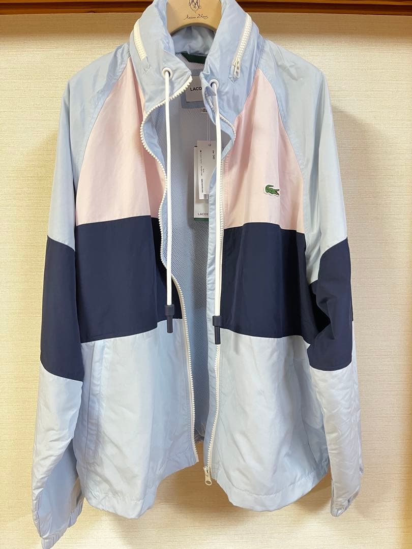 LACOSTE カラーブロックジップアップジャケット