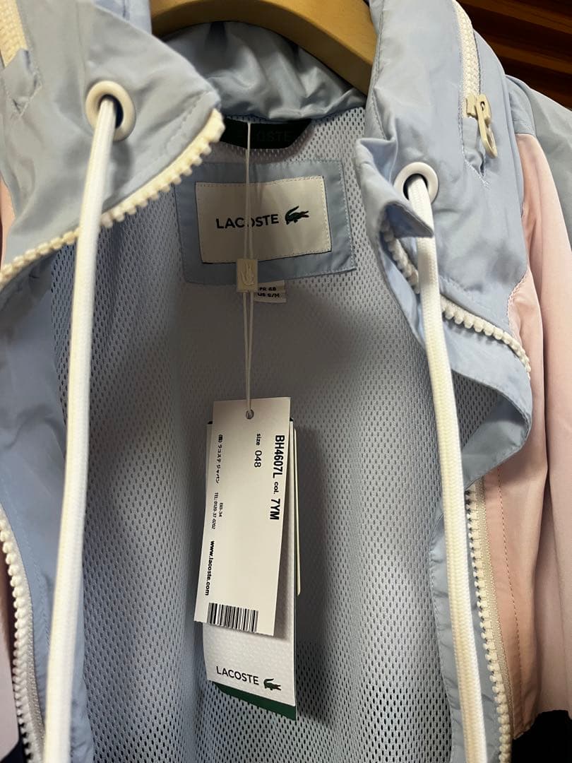 LACOSTE カラーブロックジップアップジャケット