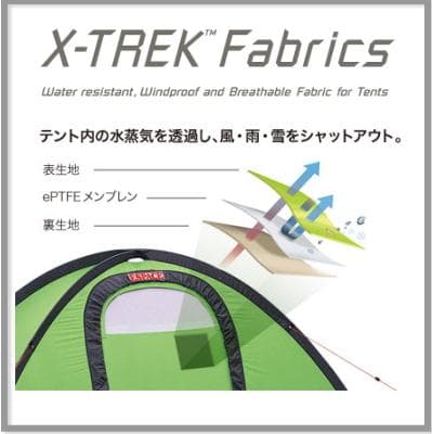 ヘリテイジ エスパース・デュオX ゴアテックス 吹き流し入口・前室フライ付き