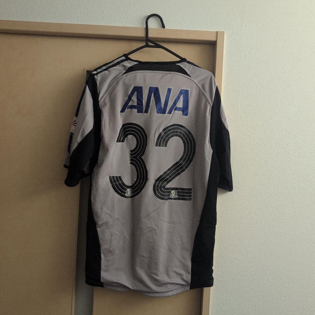 横浜F・マリノス 選手支給ユニホーム　adidas サッカーシャツ グレー 32