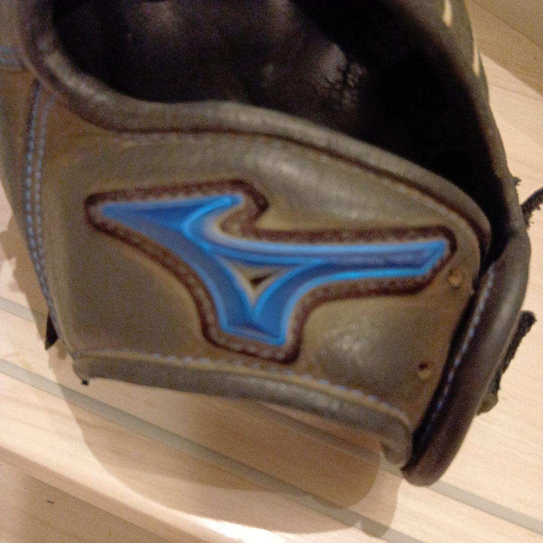 Mizuno 軟式用グローブ 黒/青
