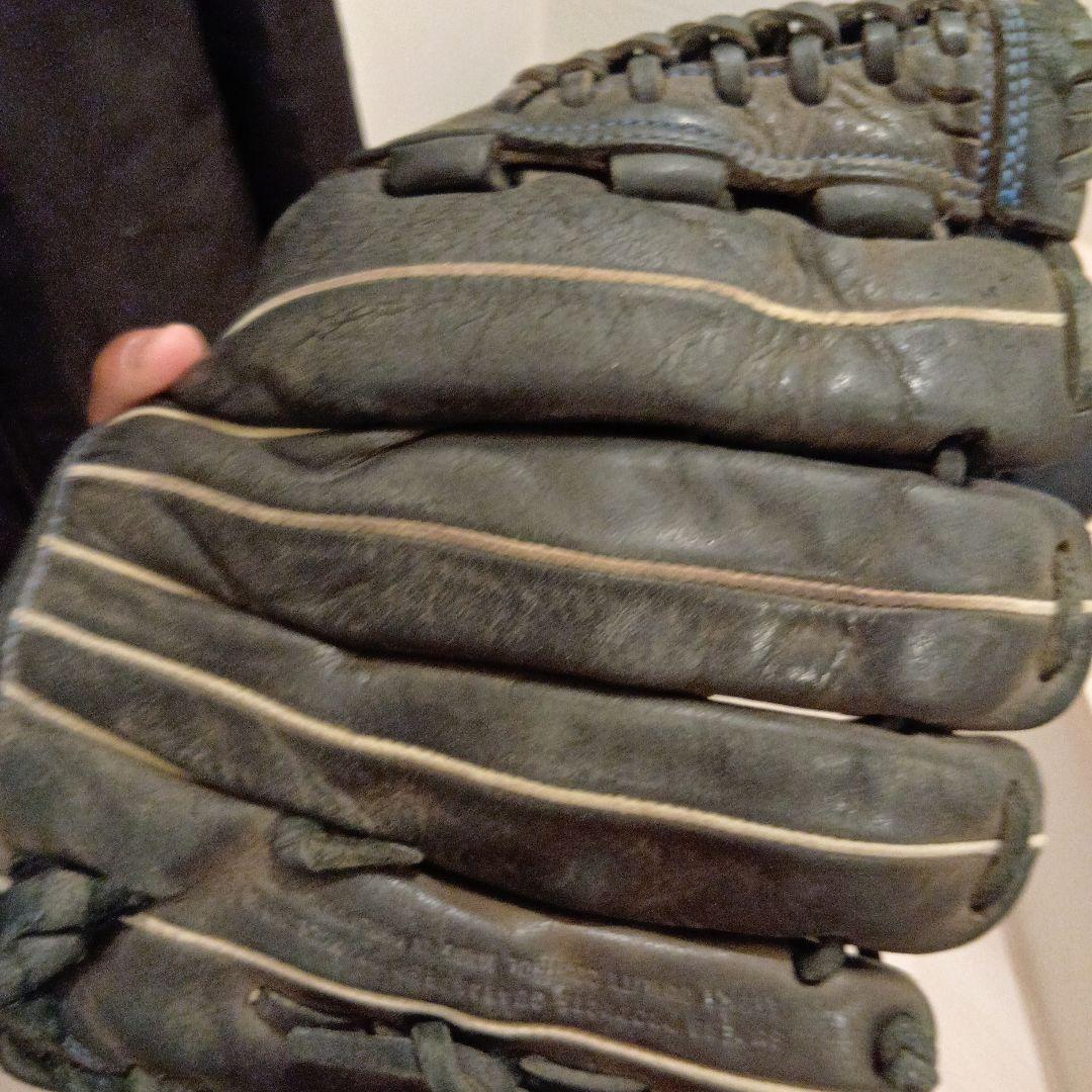 Mizuno 軟式用グローブ 黒/青