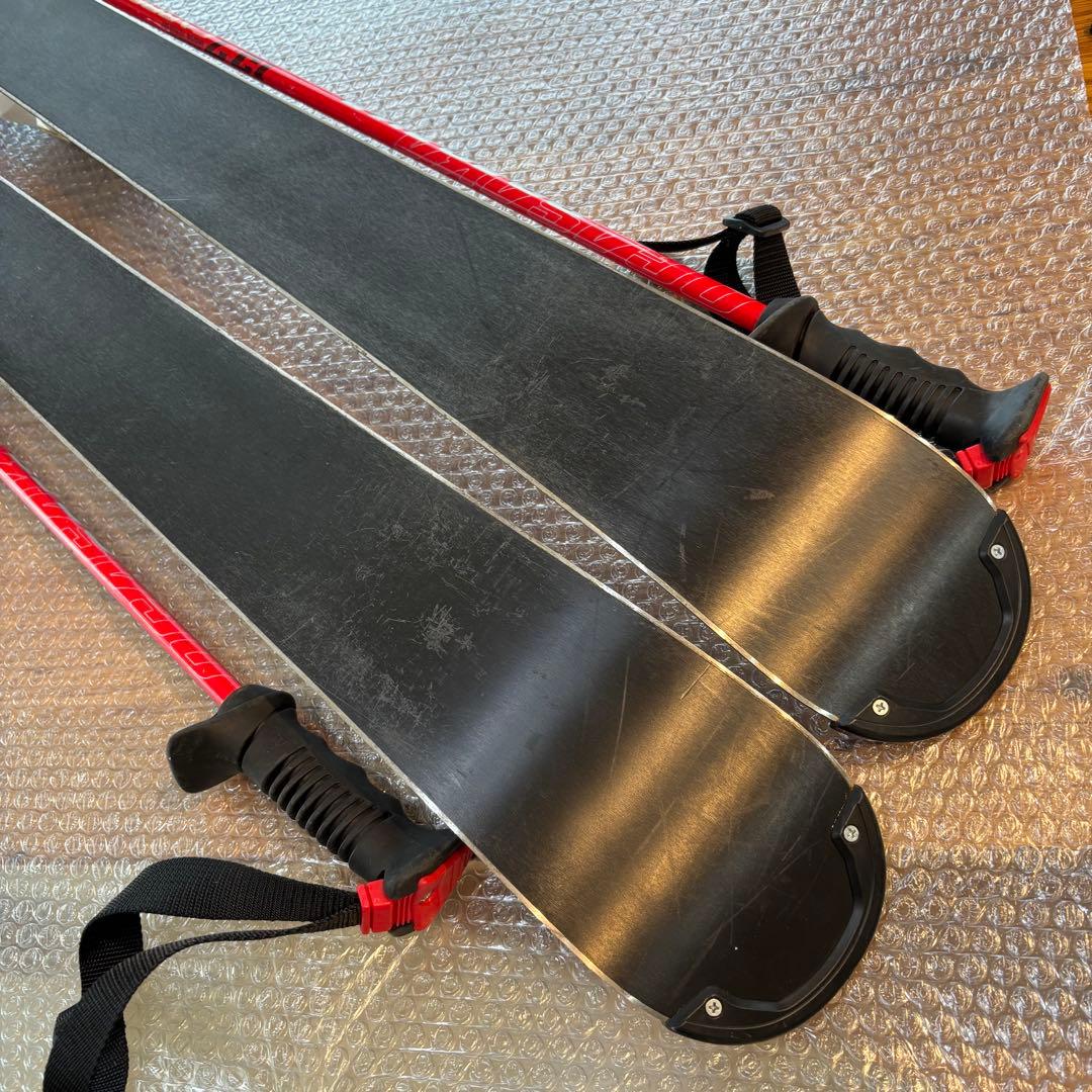 レディース　KASTLE 24〜24.5cm スキーセット　オガサカストック付