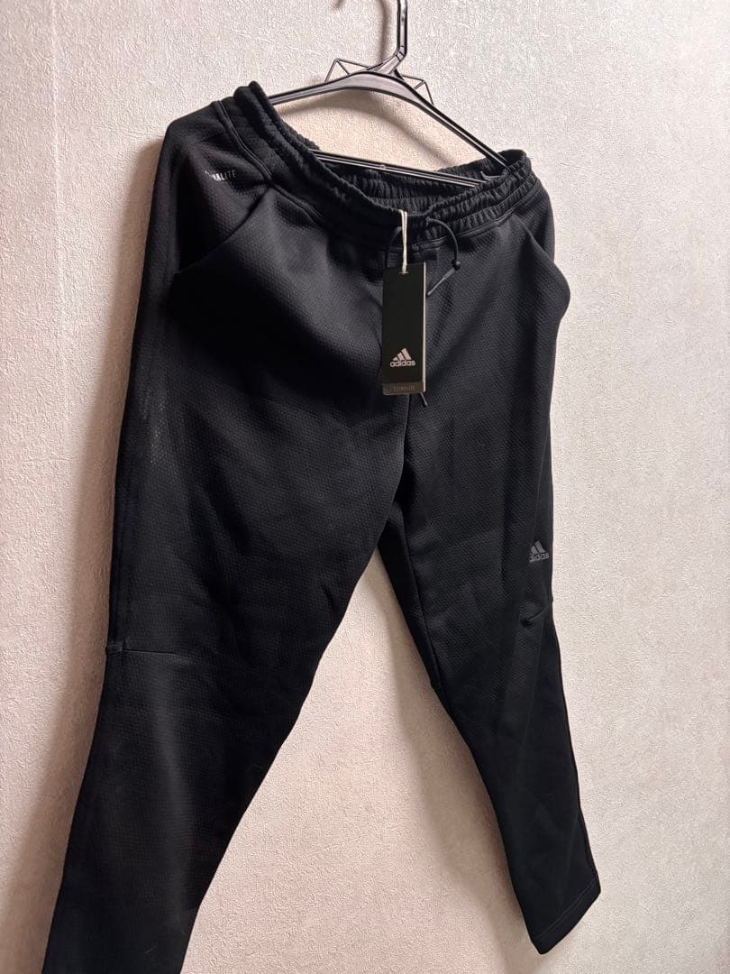【新品・タグ付き】adidas ジャージセットアップ ブラック M UVカット
