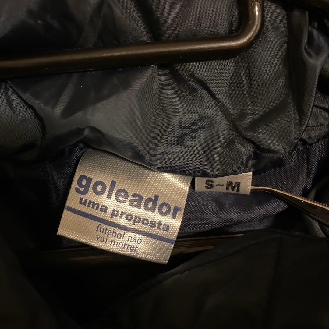 goleador ベンチコート S-M ネイビー/イエロー フットサル