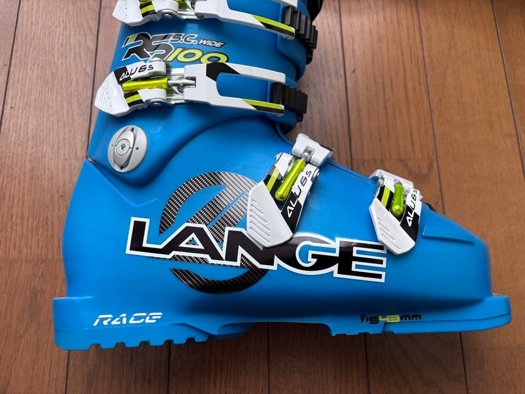 LANGE RS 100 SC WIDE スキーブーツ 青