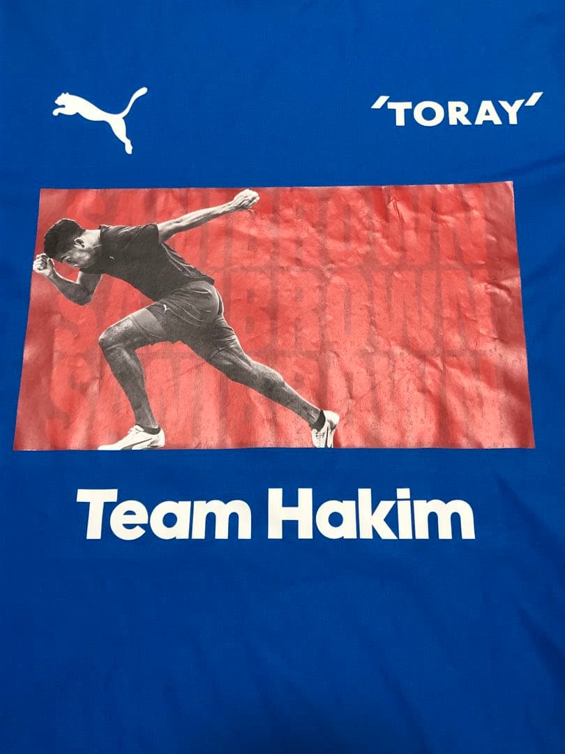 【陸上】サニブラウン　Team Hakim ユニフォーム　Lサイズ 青
