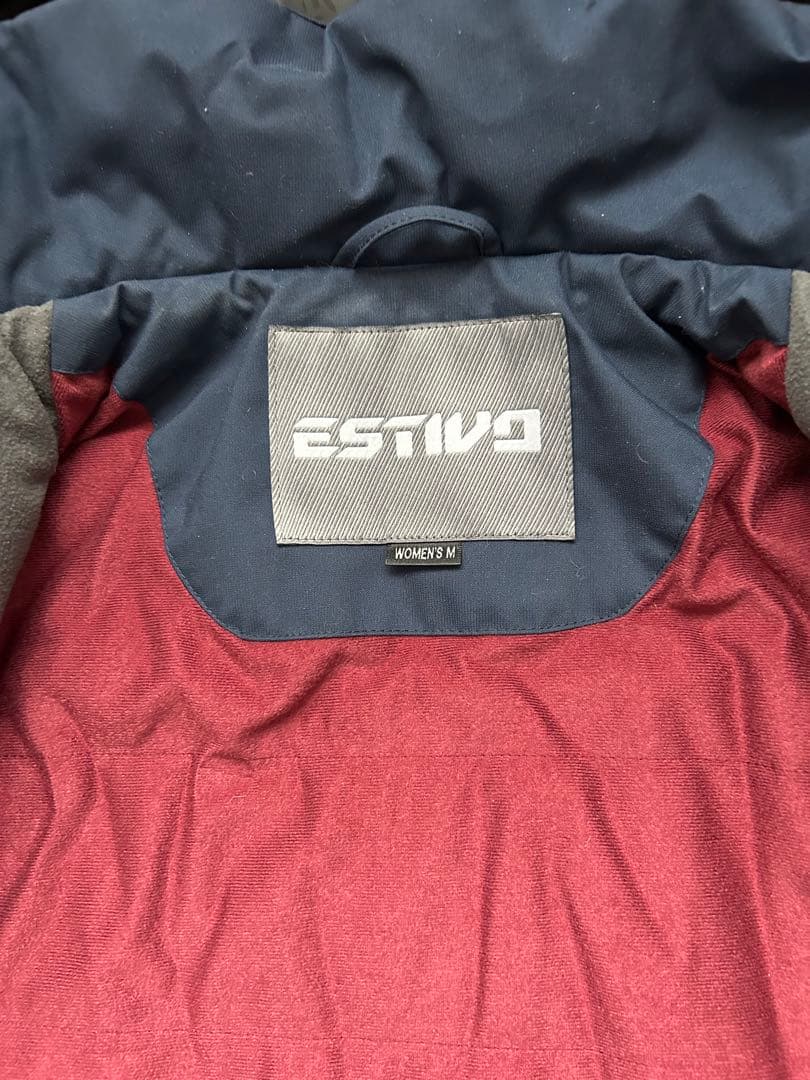 ESTIVO ネイビー ファー付きジャケット 女性用M