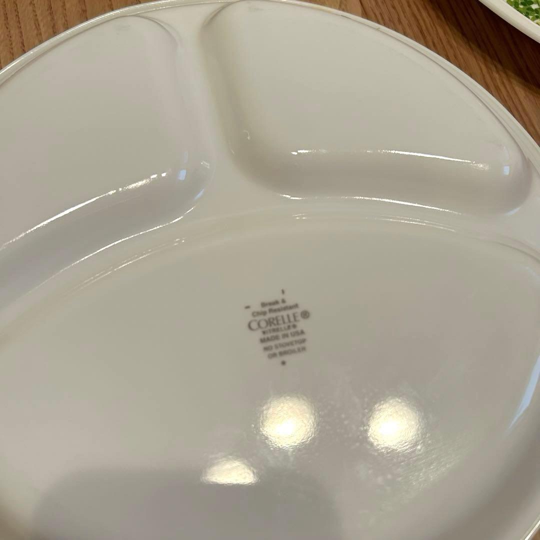 コレール　花柄陶器食器セット 6枚（長方形・丸型）　コレール　KORAIL