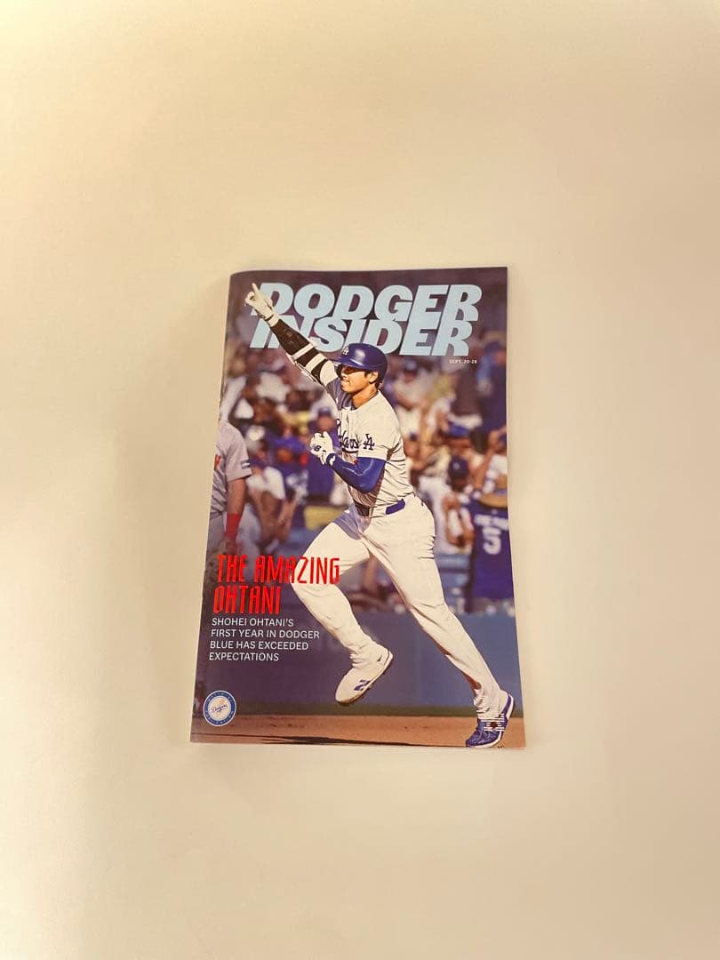 大谷翔平ドジャースＴシャツ/サイズＭ & 来場者限定冊子