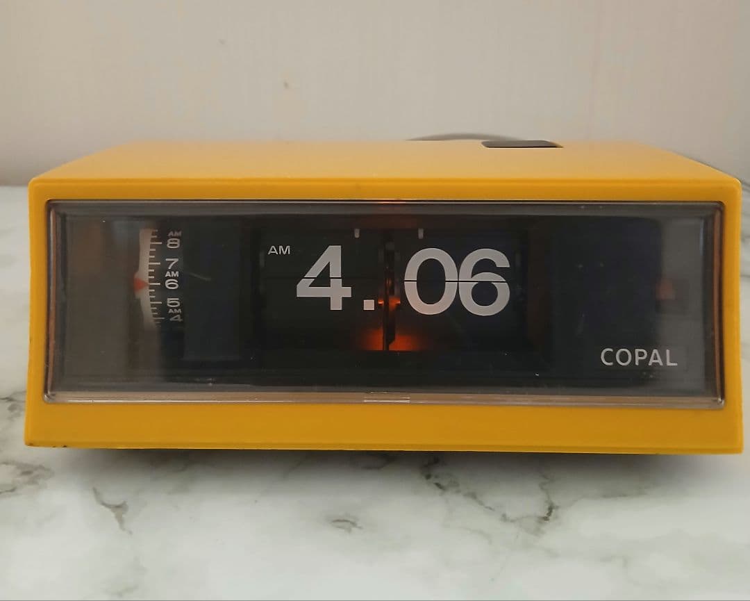 COPAL パタパタ時計 RP200 昭和レトロ レモンイエロー 50/60Hz
