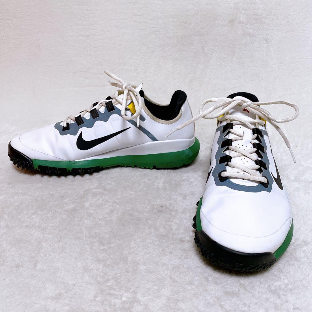 限定品 希少　NIKE　タイガーウッズ'13　ゴルフシューズ　27.5㎝　白／緑
