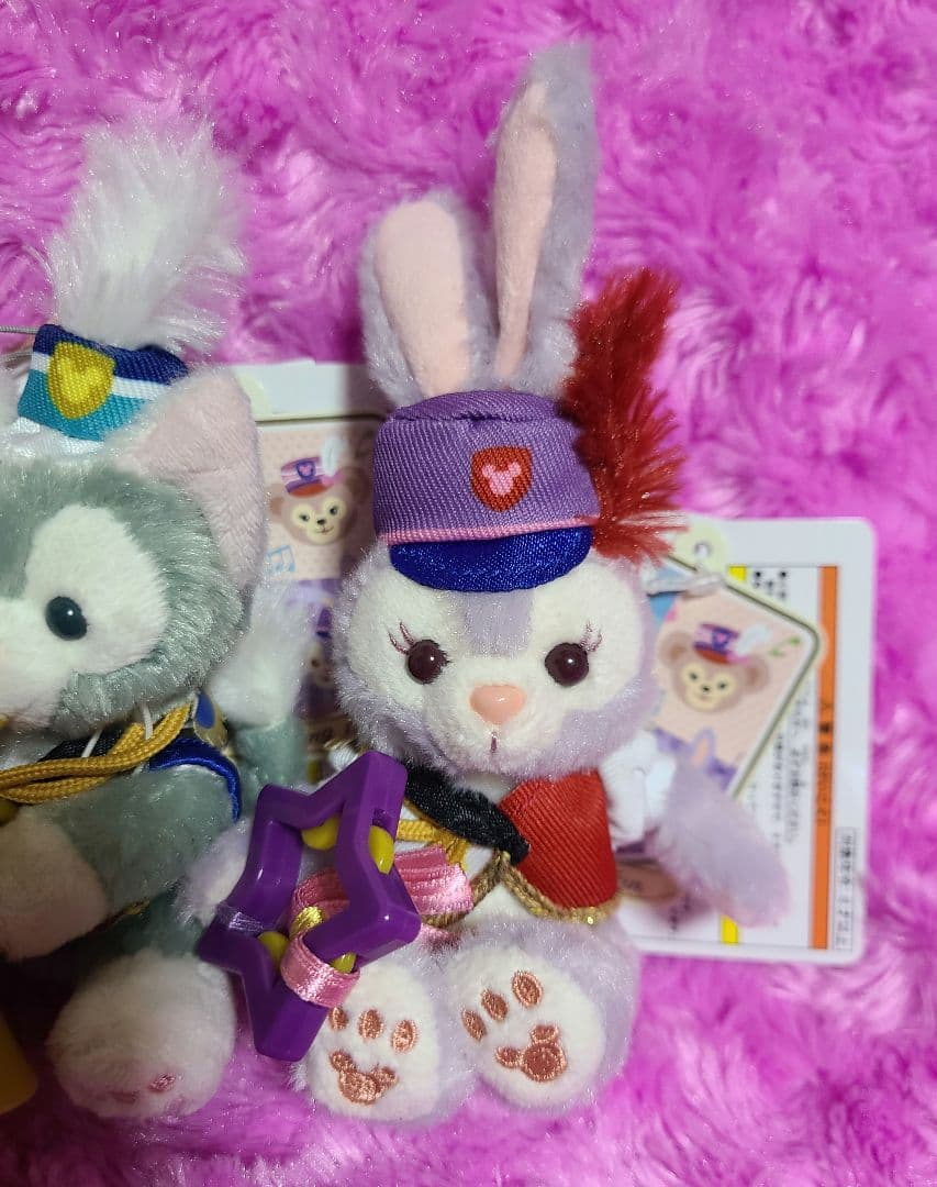 ダッフィー ハッピーマーチングファン ぬいぐるみストラップ♡