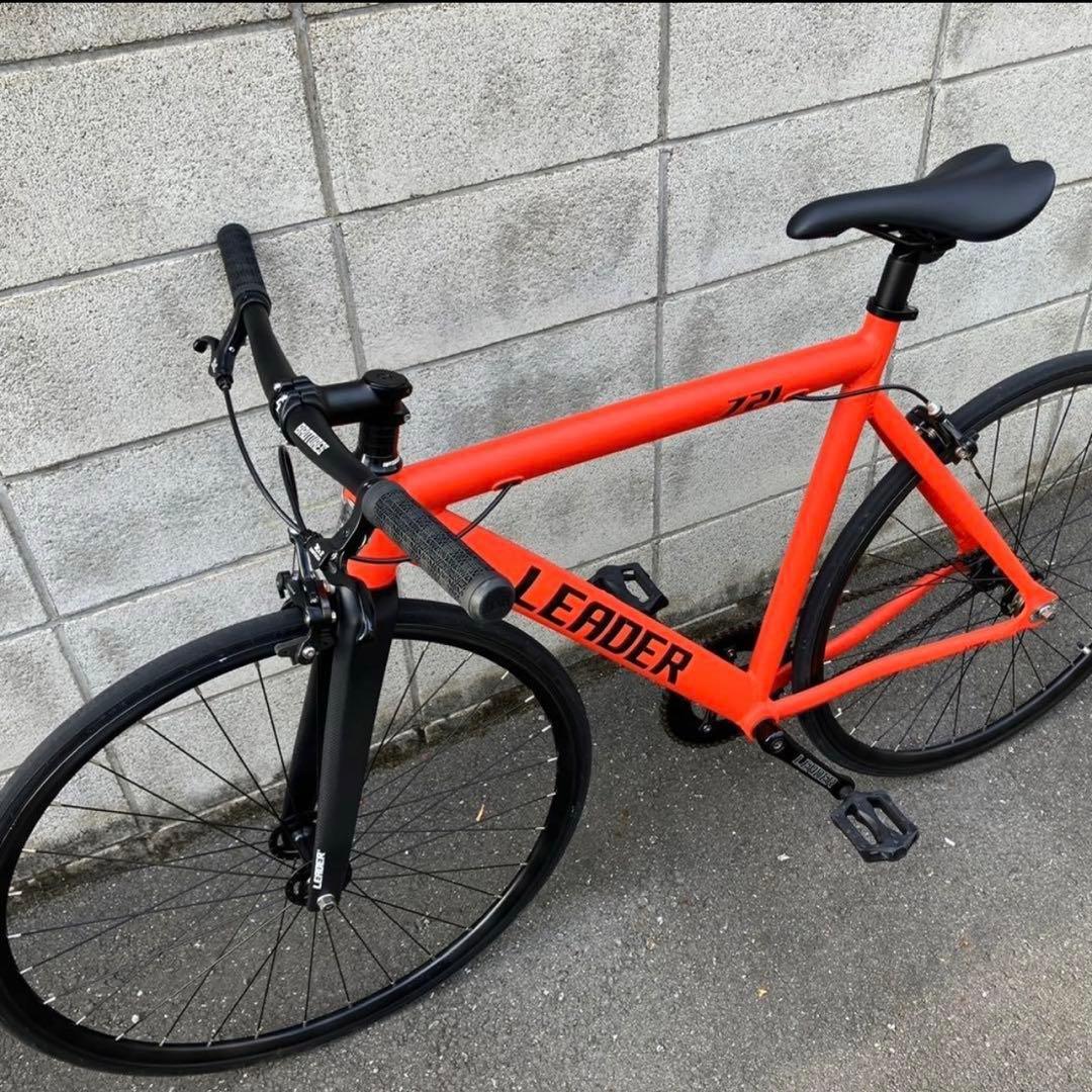 【2024年購入】LEADER 721TR リーダー ピストバイク オレンジ M