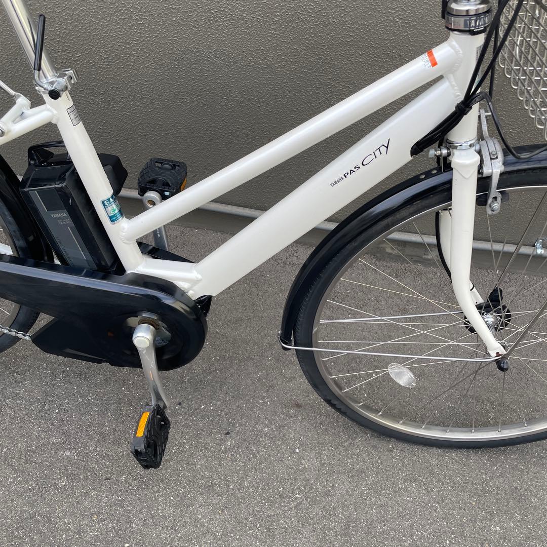 ヤマハ電動アシスト自転車27インチ バッテリー12.3Ah 内8段引き取り限定