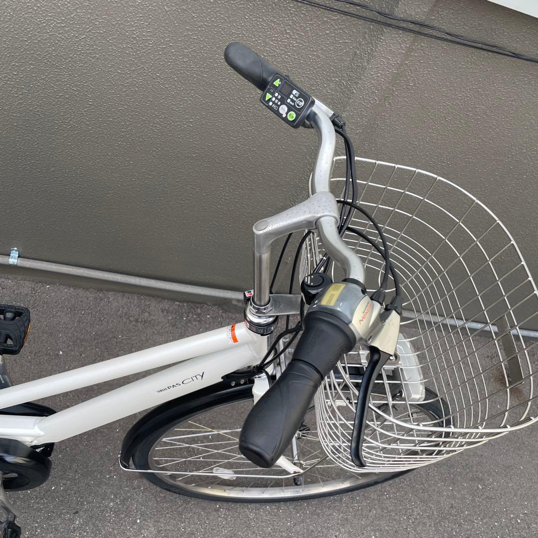 ヤマハ電動アシスト自転車27インチ バッテリー12.3Ah 内8段引き取り限定