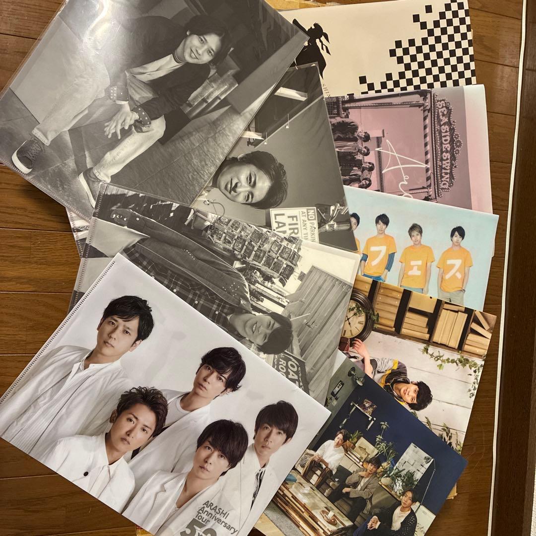 嵐 クリアファイルセットA4サイズ24枚、A5サイズ3枚