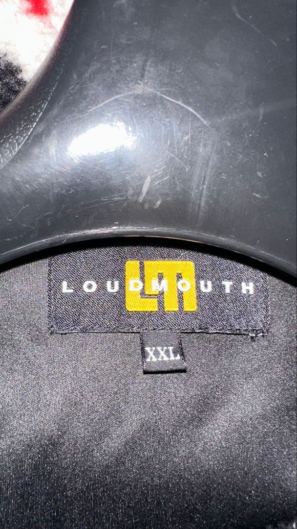 LOUDMOUTHフリース ジップアップジャケット 赤黒