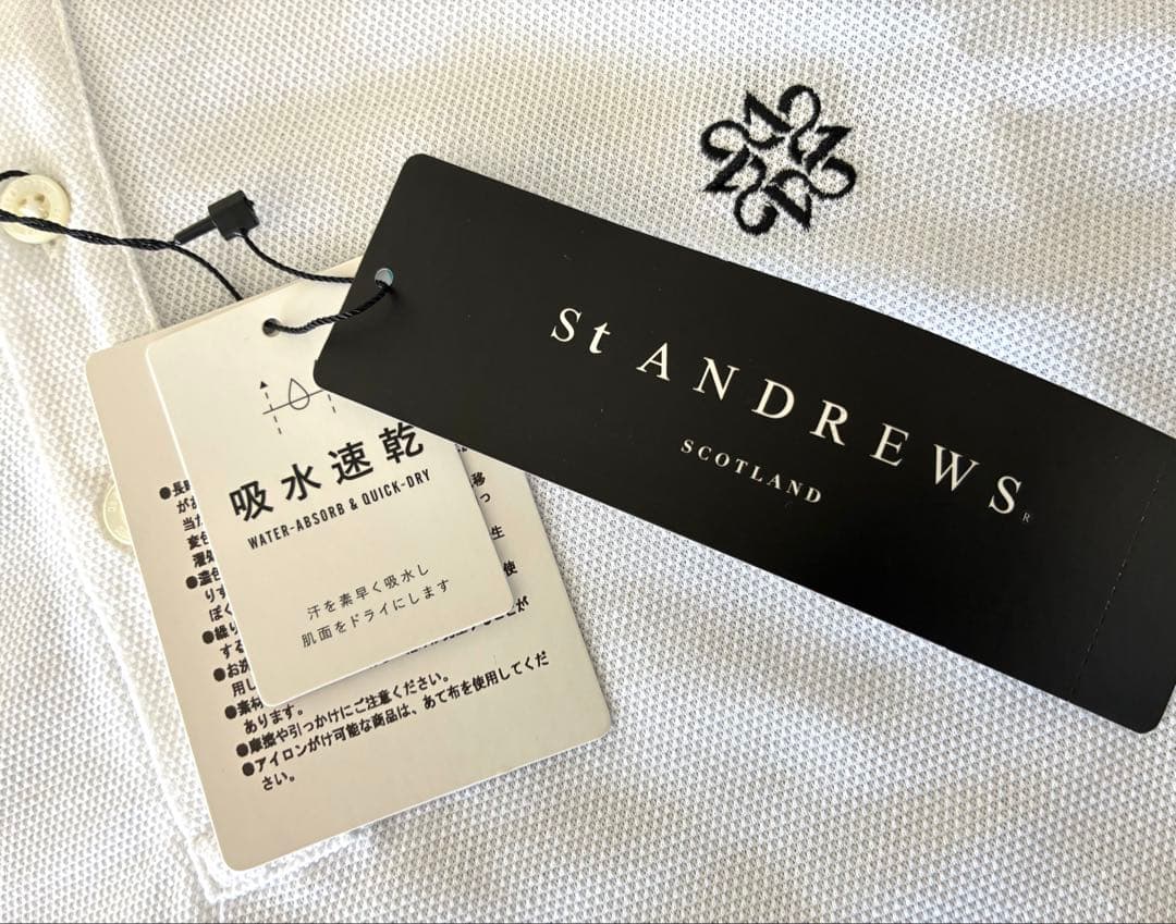 新品タグつき St ANDREWS セントアンドリュース　ポロシャツ LL