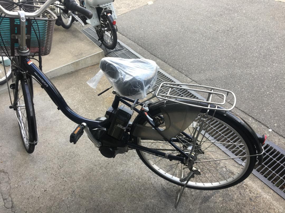 地域限定送料無料　パス　ナチュラ　12,3AH　子供乗せ　紺　神戸　電動自転車
