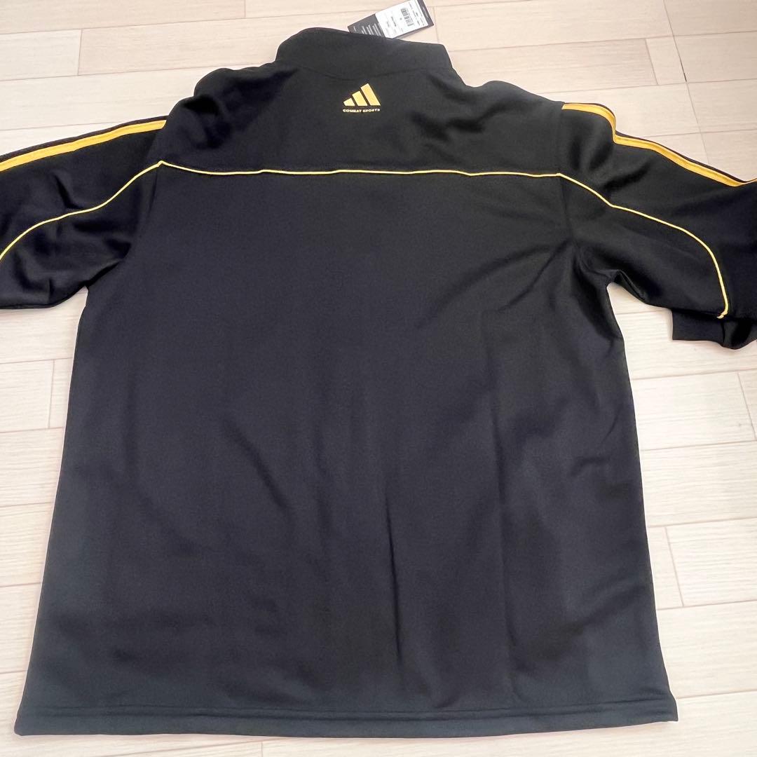 adidas ジャージ上下セット XL 黒×金 新品 COMBAT SPORTS