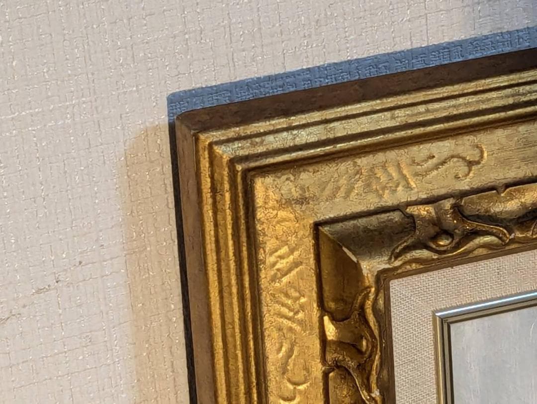 【真作】絵画　春野守夫　油彩6号　かりん　籠に盛られた果実　アート作品　Z5
