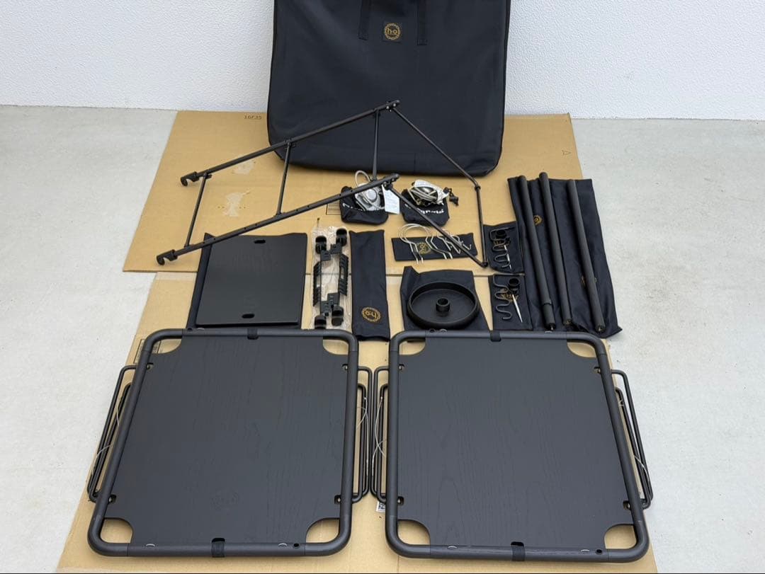 hxo design モジュラーテーブル Black AL Edition
