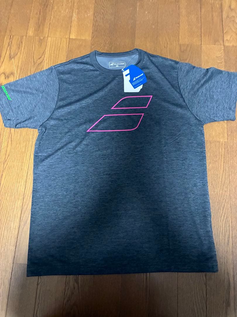 Babolat テニス Tシャツ ホワイト/グレー