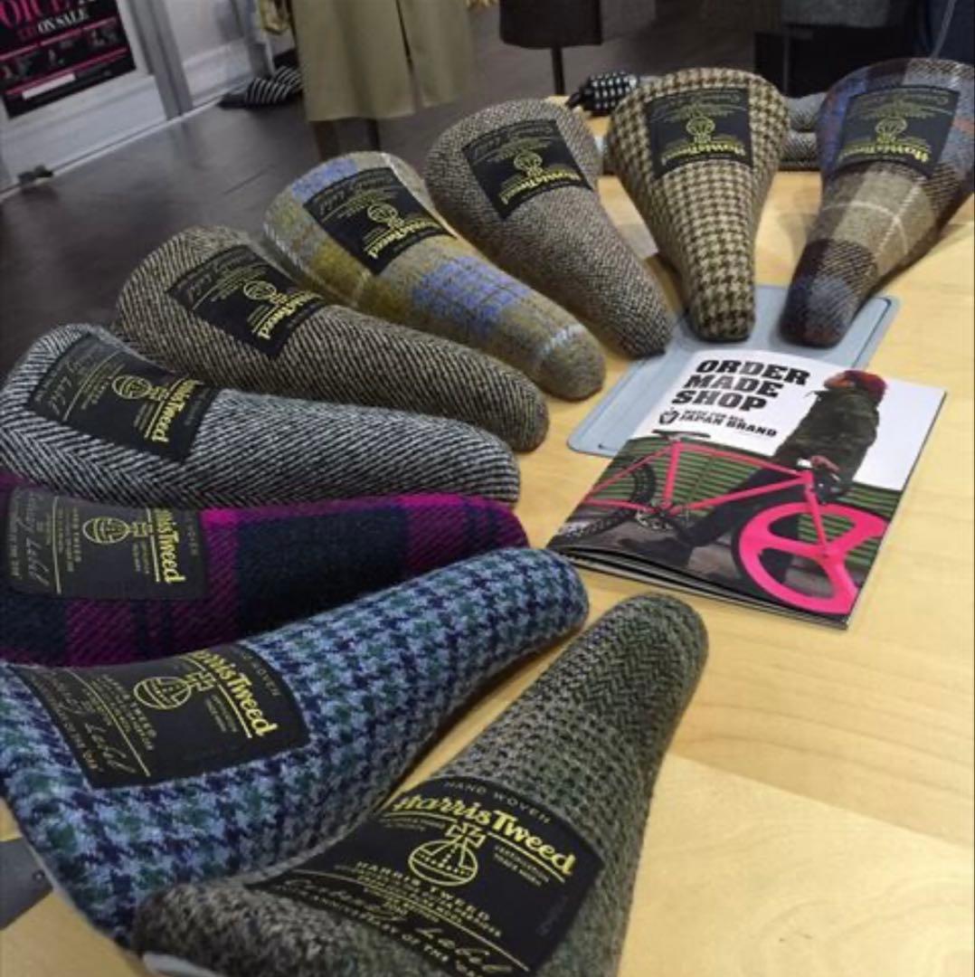 ハリスツイード　Harris Tweed サドル　自転車　②