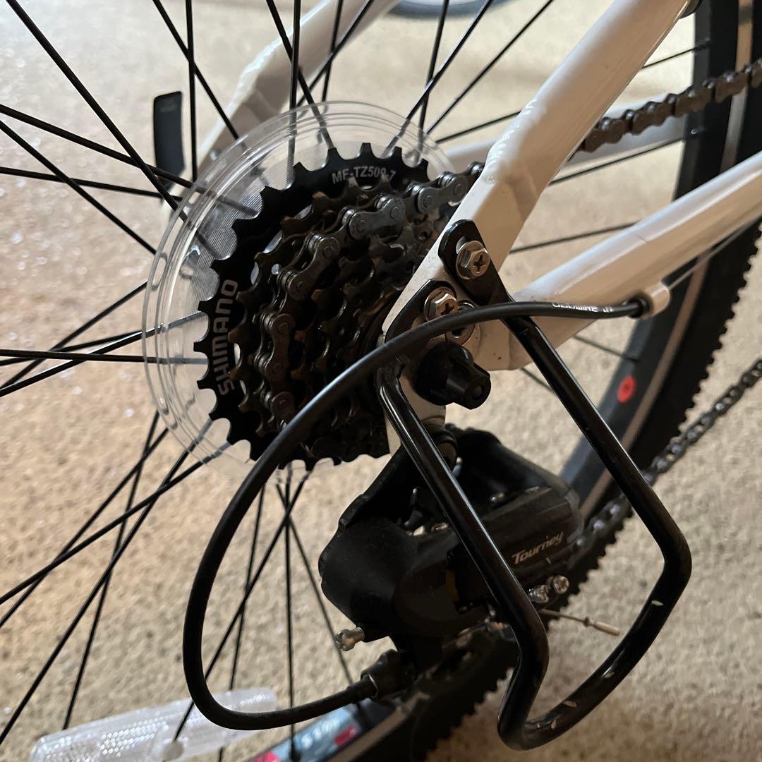 直接引取価格　LOUIS GARNEAU 子供用自転車 ホワイト 前カゴ付き