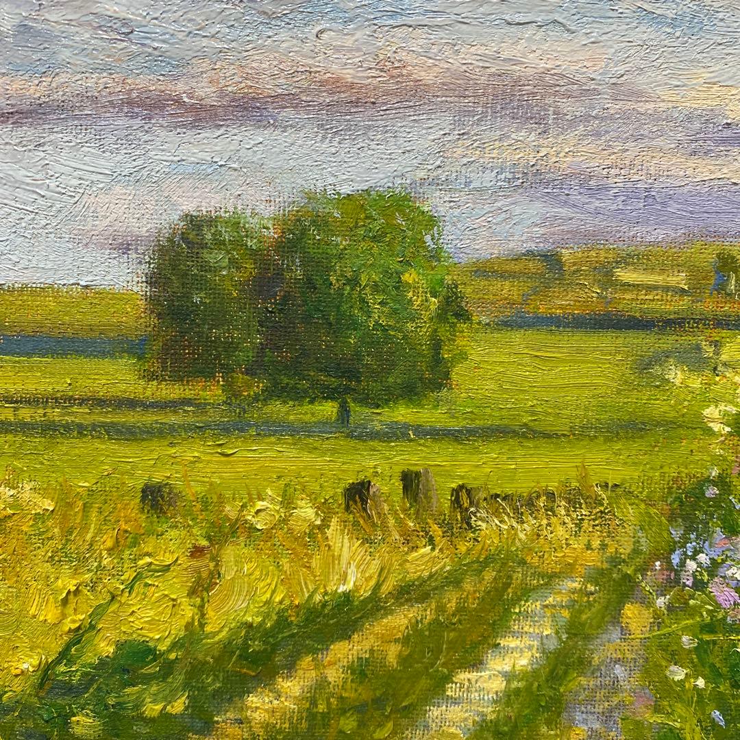 田園風景 F4 油彩画 風景画 絵画