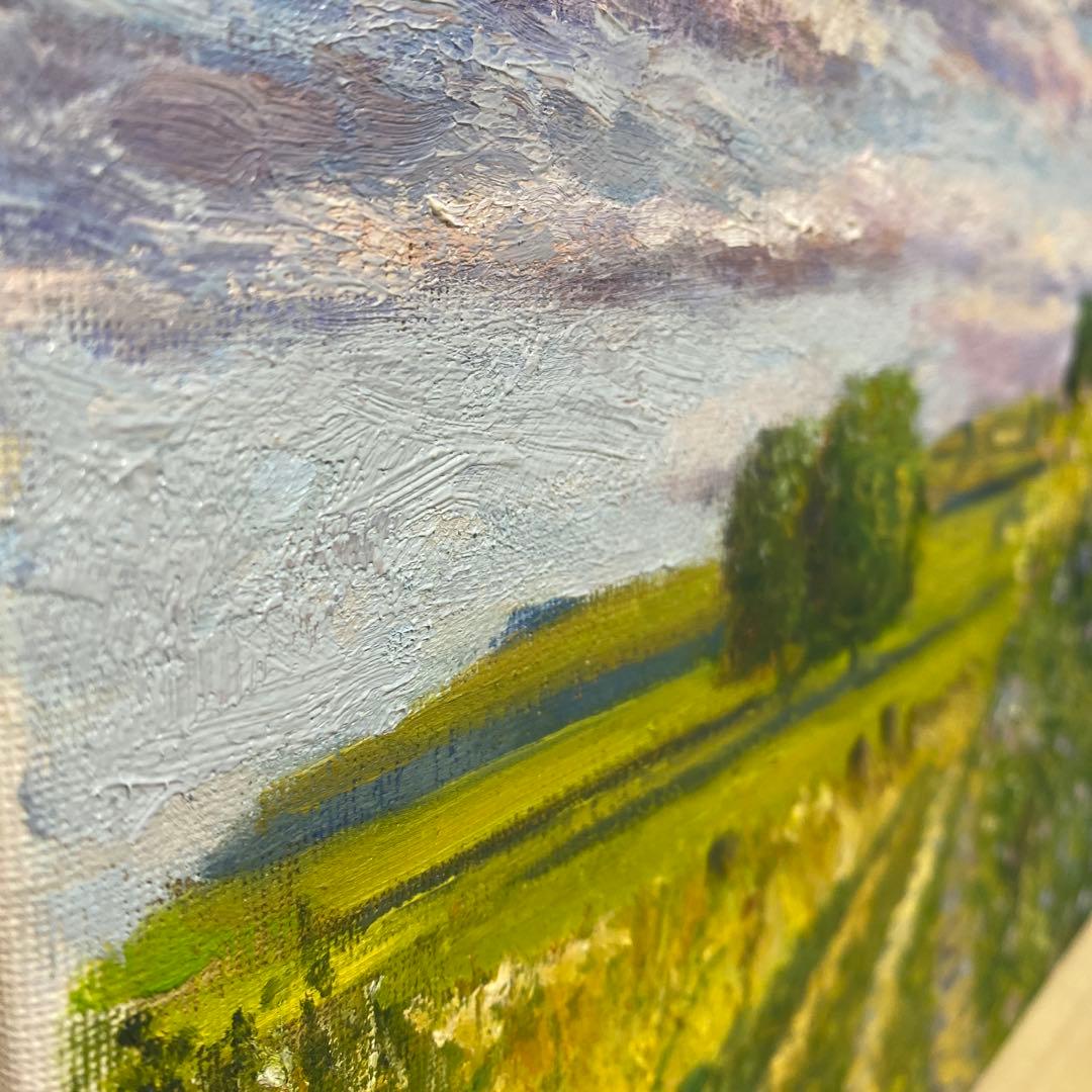 田園風景 F4 油彩画 風景画 絵画