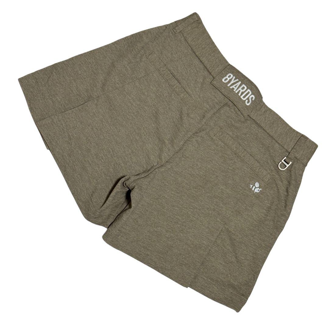 8YARDS ゴルフ ショートパンツカーキ 軽量ストレッチ夏用サイズM ベージュ