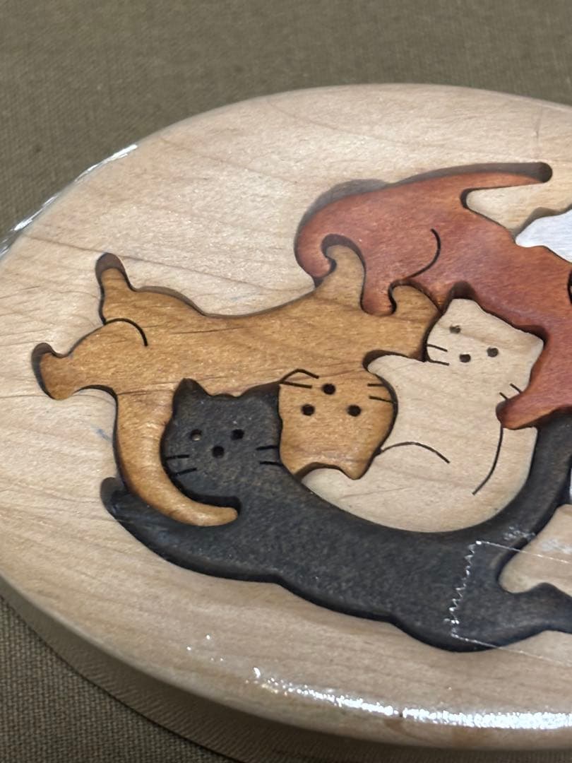 【未開封】クラフトバードウッド　動物ゆらゆら　カラフルアニマル　キャット　猫