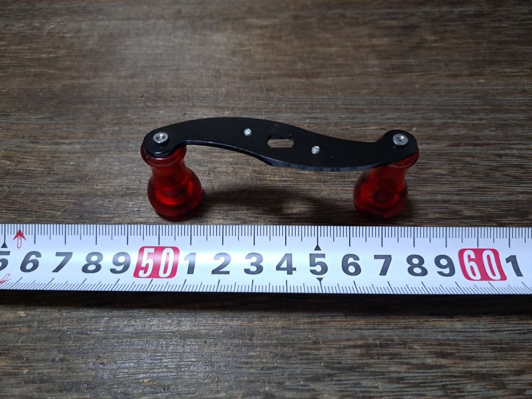 ザウルス　バルサ50　カスタム　S字パワーハンドル　ブラック × レッドノブ